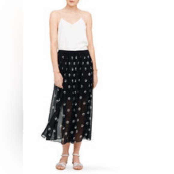 CLUB Monaco Veronique Silk Pleaded Skirt - Picture 8 of 8